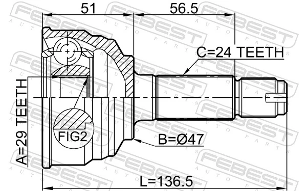 43411B9180 Daihatsu Граната зовнішня