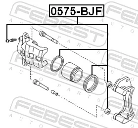 0575BJF Febest Ремкомплект гальмівної системи