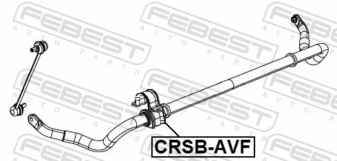 CRSBAVF Febest Втулка стабілізатора переднього