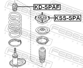 KSSSPA Febest Кріплення переднього амортизатора