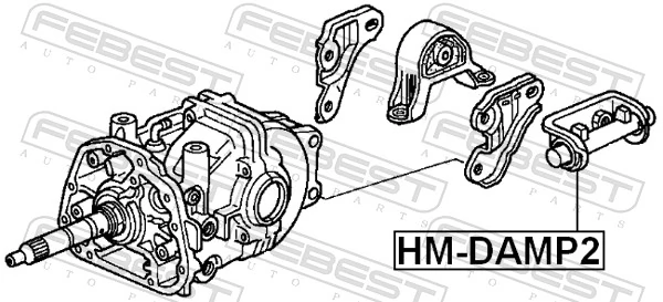 HMDAMP2 Febest Демпфер динамічних коливань заднього редуктора