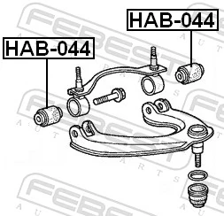 HAB044 Febest Сайлентблок переднього верхнього важеля
