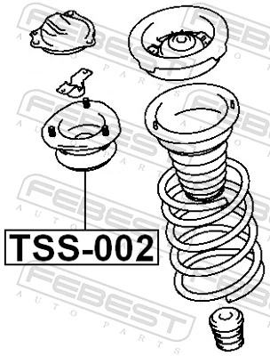 TSS002 Febest Кріплення переднього амортизатора