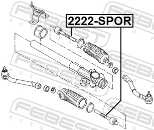 2222SPOR Febest Тяги кермові