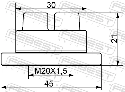 STD502 Standart Гайка маточини задньої