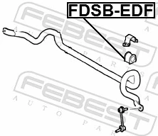 FDSBEDF Febest Втулка стабілізатора переднього