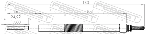 Свіча накалу Rescal 160480 ціна, від 14.50 USD