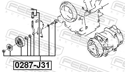 Натяжний ролик Renault (RVI) 1192531U04 ціна, від 33.87 USD
