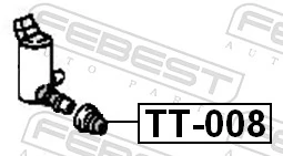 TT008 Febest Ущільнююче кільце насоса омивача