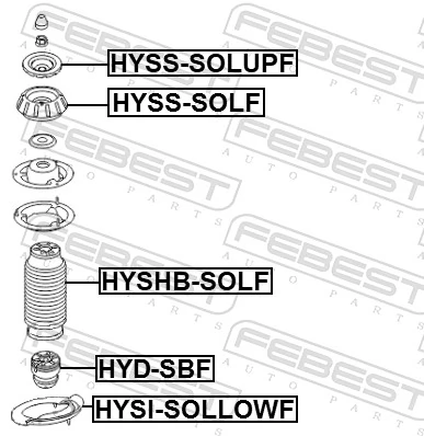 HYDSBF Febest Буфер-відбійник амортизатора переднього