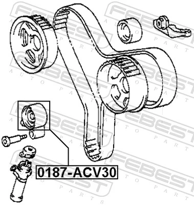 Ролик натягувач на Toyota Camry V V30