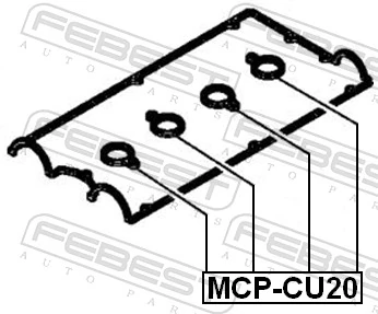 MCPCU20 Febest Кільце ущільнювальне свічкового колодязя