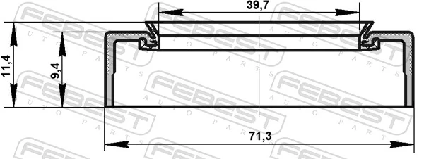 95AES40710911X Febest 