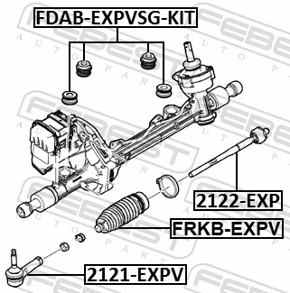 2121EXPV Febest Зовнішній наконечник рульової тяги