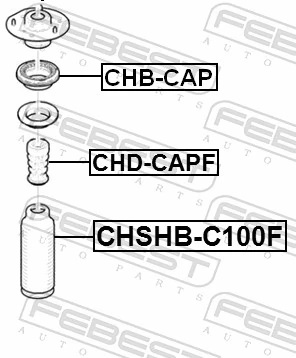 CHBCAP Febest Підшипник опори амортизатора