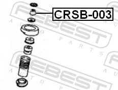 CRSB003 Febest Втулка амортизатора заднього