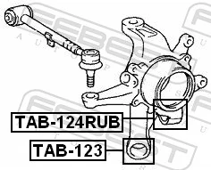 TAB124RUB Febest Сайлентблок задньої підвіски