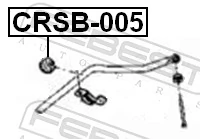 CRSB005 Febest Втулка стабілізатора переднього