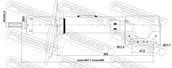 Амортизатор задній, правий Masuma G8502 ціна, від 120.32 USD