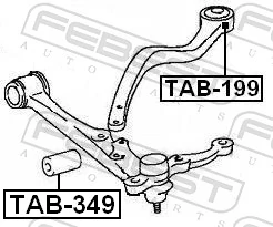 486543005 Toyota Сайлентблок переднього нижнього важеля