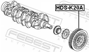 HDSK20A Febest Демпфер колінвалу