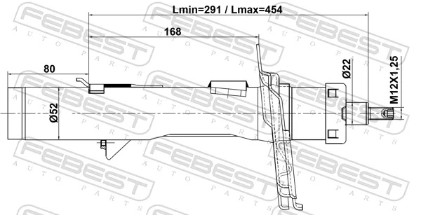 Купити 5245477 BMW Амортизатор передній, правий