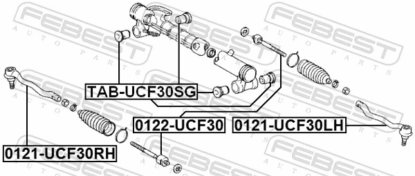 LX342 Polcar Накінечник поперечної рульової тяги