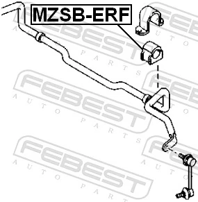 MZSBERF Febest Втулка стабілізатора переднього