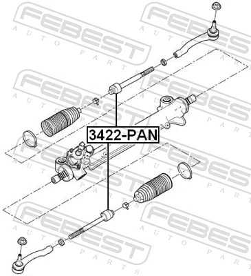 3422PAN Febest Тяги кермові