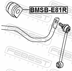 BMSBE81R Febest Прокладка стабільзатора заднього