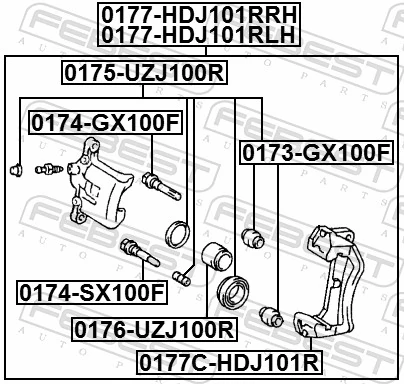 Купити ST4773060100 SAT Супорт задній правий