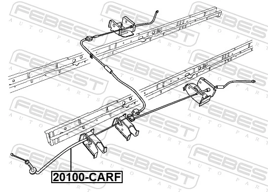 Трос стоянкового гальма передній Adriauto AD090263 ціна, від 17.77 USD