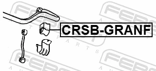CRSBGRANF Febest Втулка стабілізатора переднього