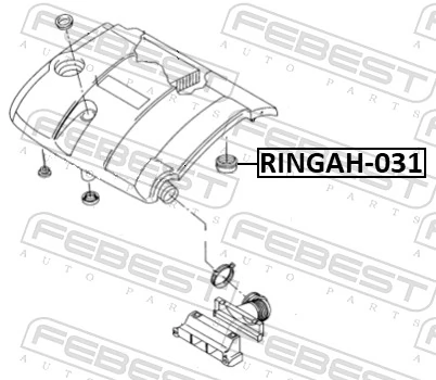 RINGAH031 Febest Прокладка дросельної заслінки
