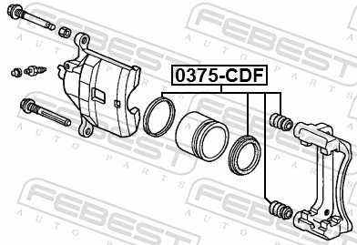 0375CDF Febest Ремкомплект гальмівної системи