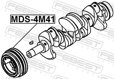 MDS4M41 Febest Демпфер колінвалу