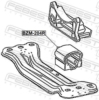  Подушка коробки передач Mercedes E 