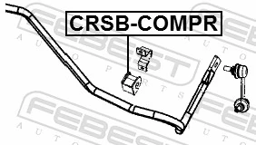 CRSBCOMPR Febest Прокладка стабільзатора заднього