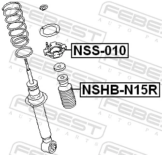 NSHBN15R Febest Пильник стійки задньої