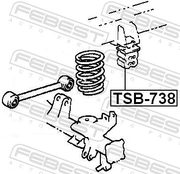 TSB738 Febest Буфер заднього амортизатора