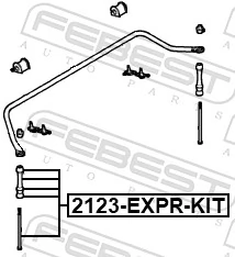 2123EXPRKIT Febest Тяжка стабілізатора, заднього