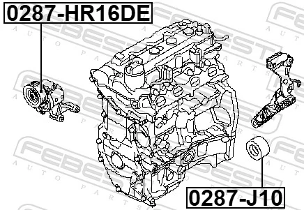 Ролик натягувач на Nissan Qashqai +2 I J10