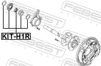KITH1R Febest Підшипник півосі заднього моста