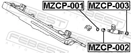 MZCP002 Febest Кільце інжектора