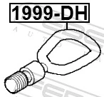 1999DH Febest Крюк буксирувальний передній