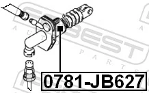 0781JB627 Febest Циліндр зчеплення, головний