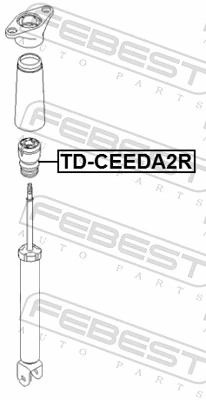 KDCEEDA2R Febest Буфер заднього амортизатора
