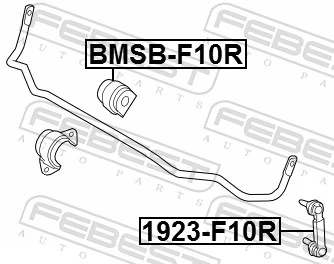 BMSBF10R Febest Прокладка стабільзатора заднього