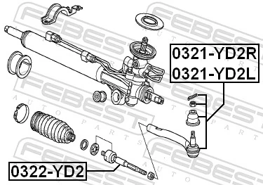 EV800578 Moog Тяги кермові