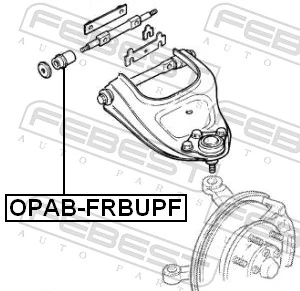 OPABFRBUPF Febest Сайлентблок переднього верхнього важеля